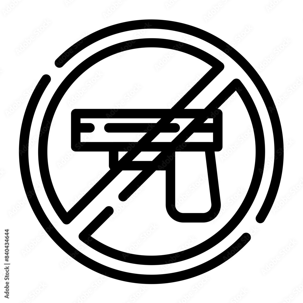 carrying firearms is prohibited cutline icon carrying firearms is prohibited cutline icon