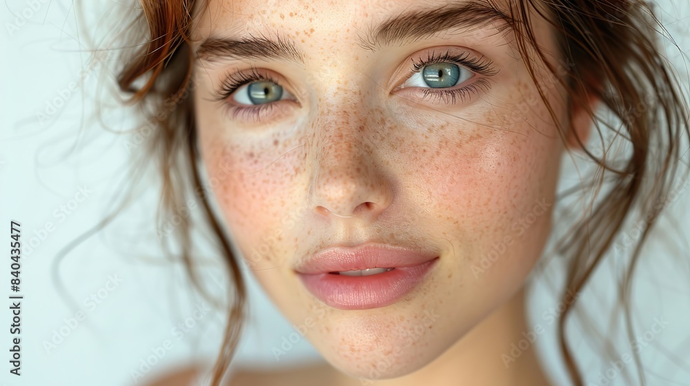 tenderness and sensuality show in this portrait of a young beautiful woman with perfectly smooth skin on a white background.stock illustration tenderness and sensuality show in this portrait of a young beautiful woman with perfectly smooth skin on a white background.stock illustration