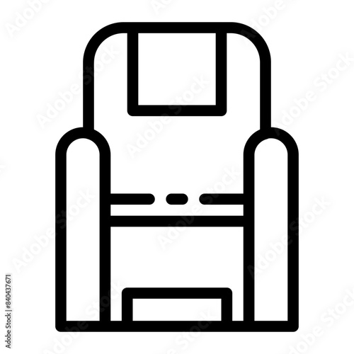 airplane passenger waiting seats line icon