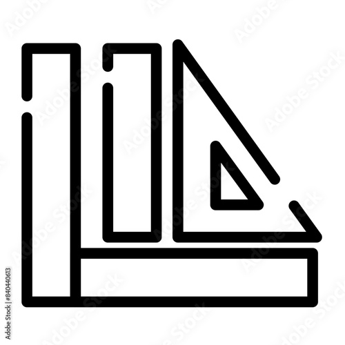 various kinds of rulers cutline icon