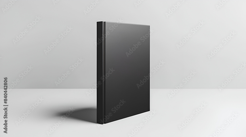 book mockup, black, standing, white background book mockup, black, standing, white background