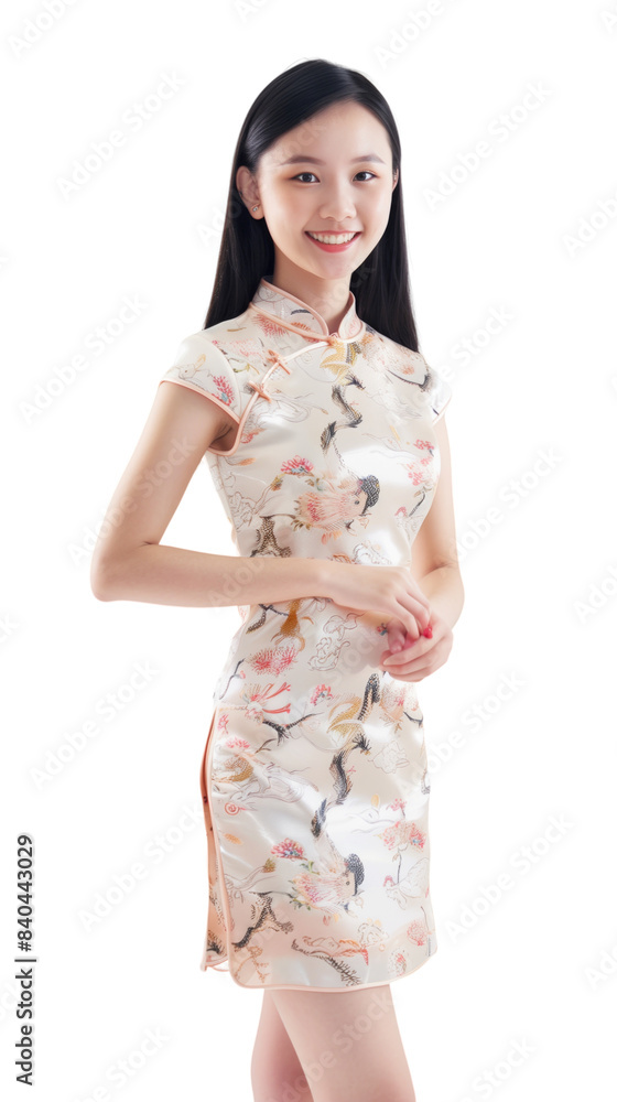 Chinese model wear cheongsam traditional chinese dress Chinese model wear cheongsam traditional chinese dress