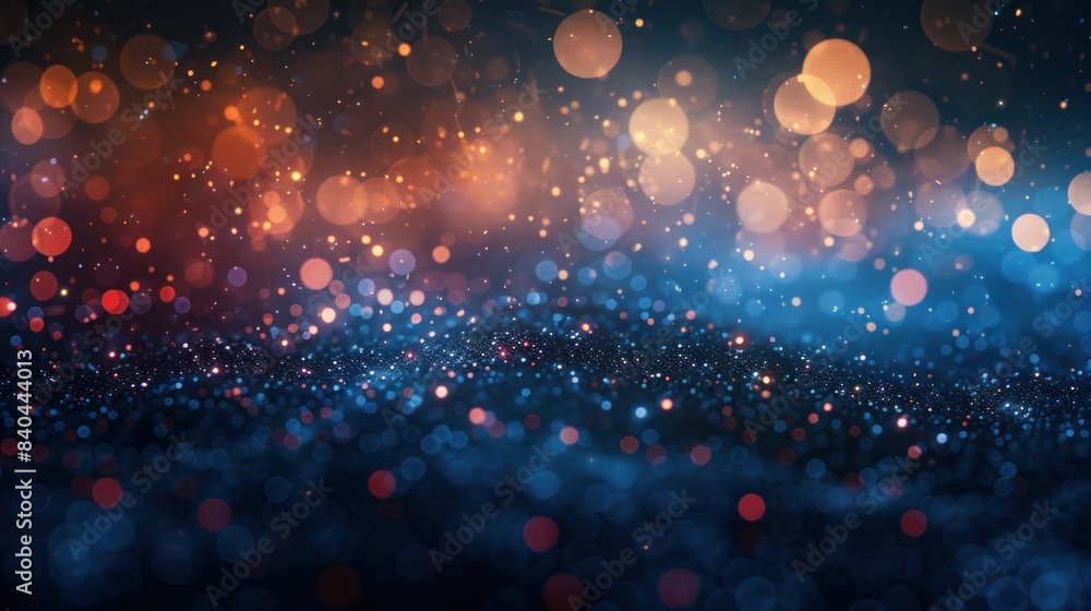 Dark blue and black gradients are dotted with sparkly light-colored dots. Modern art geometry shape or abstract art with colorful vibrant color. Trendy pattern. Dark blue and black gradients are dotted with sparkly light-colored dots. Modern art geometry shape or abstract art with colorful vibrant color. Trendy pattern.