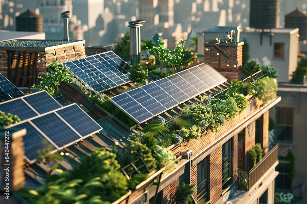 Generative ai on theme of solar cell panels in a photovoltaic power plant, eco renewable power Generative ai on theme of solar cell panels in a photovoltaic power plant, eco renewable power