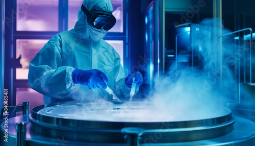 Revolutionizing Fertility, Scientist Puts a Test Tube in Liquid Nitrogen Cryostorage, cryostorage and cryotechnology, innovations in biotechnology, freezing of organs and cells