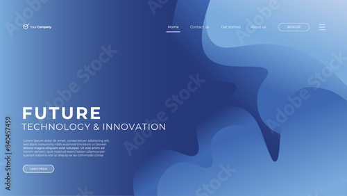 Abstract sales landing page template, Website Landing Page With Abstract Background