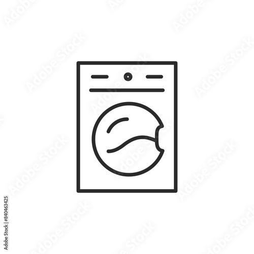 Washing machine icon. Simple washing machine icon for social media, app, and web design. Vector illustration.