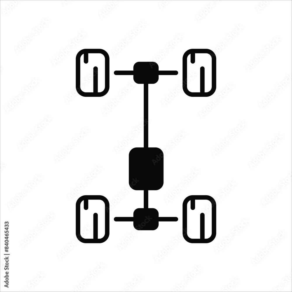 Chassis vector icon