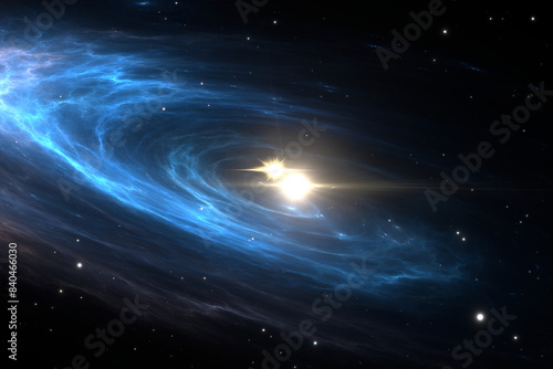 Obraz na płótnie Collision of two neutron stars w salonie
