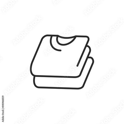 Folded clothes icon. Simple folded clothes icon for social media, app, and web design. Vector illustration.