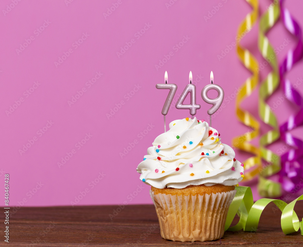 Birthday Cake With Candles Number 749 Birthday Cake With Candles Number 749