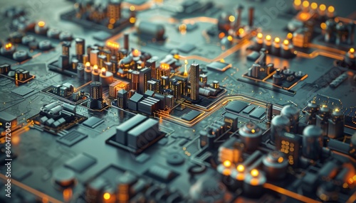 The image shows a close-up of an electronic circuit board