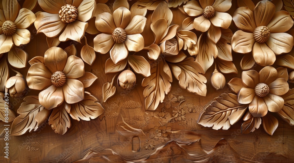 A closeup of an intricate floral pattern A closeup of an intricate floral pattern