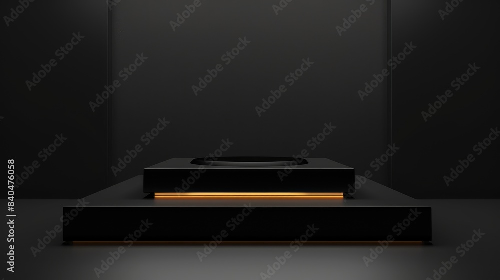 Chic black base with sleek design, perfect for highlighting the best awards or high-end products. Vector images Chic black base with sleek design, perfect for highlighting the best awards or high-end products. Vector images
