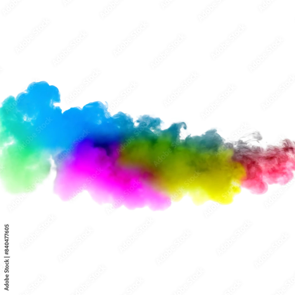 Nuage de fumée arc-en-ciel sur fond transparent PNG Nuage de fumée arc-en-ciel sur fond transparent PNG