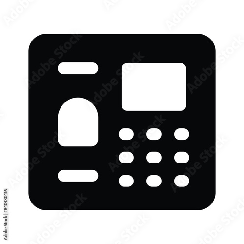 Take a look at this amazing icon of biometric machine