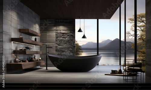 Welcoming ambiance in a sophisticated tub