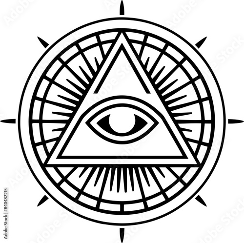 Awakened Insight, circular logo with third eye