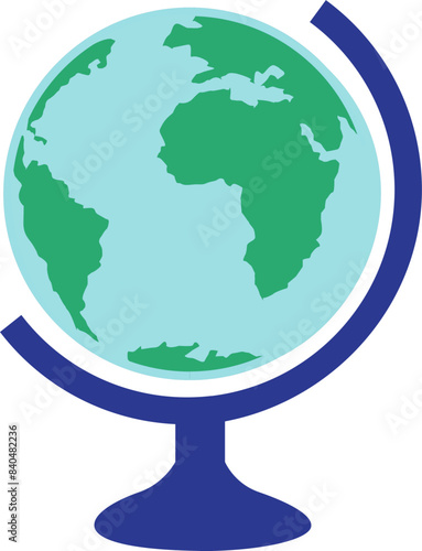 globe flat illustration