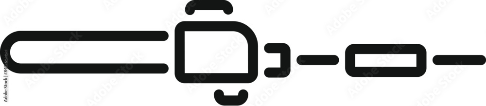Flat design icon of an ev charger cable, ideal for eco friendly technology themes Flat design icon of an ev charger cable, ideal for eco friendly technology themes