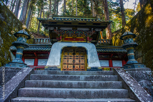 Entrance to the Iemitsu Mausoleum (Taiyuinbyo), UNESCO World Heritage Site, Nikko, Tochigi Prefecture, Kanto, Honshu photo