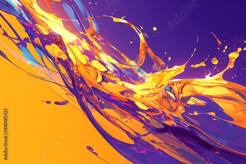 Colorful abstract water droplets in various style