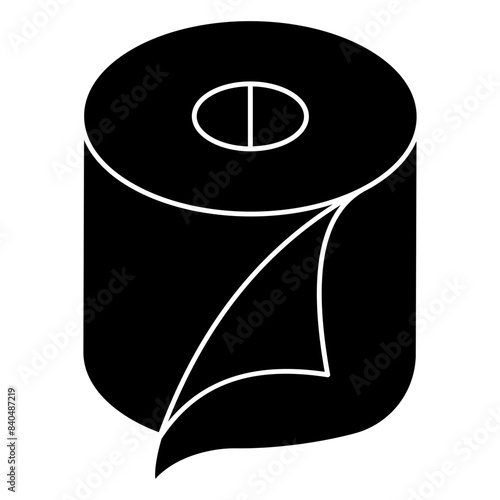 A beautiful design icon of paper towel