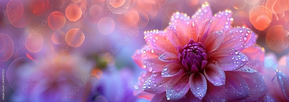 Vibrant Blurred Flower Background for Card Design Vibrant Blurred Flower Background for Card Design