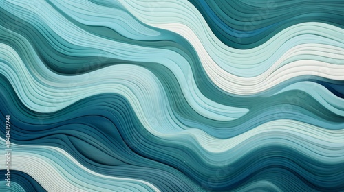 A blue and white wave pattern with a blue and white background