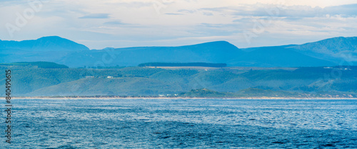 View of Western Cape coastline from Plettenberg Bay, Plettenberg, Garden Route, Western Cape Province