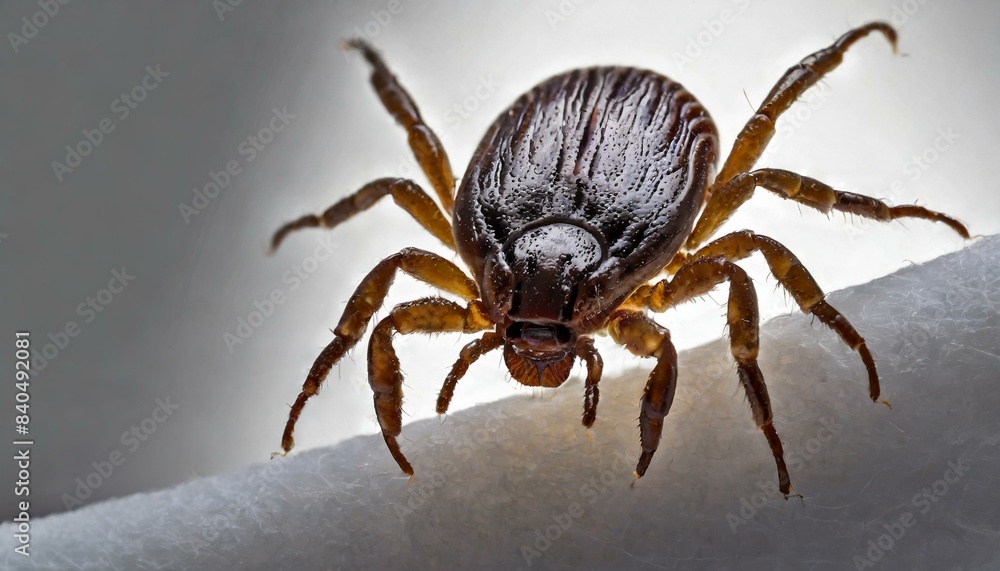 Image illustration of a large tick insect, danger Image illustration of a large tick insect, danger