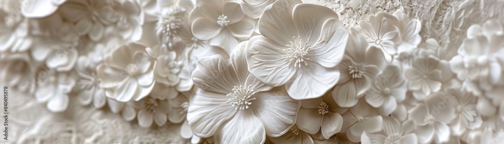 Intricately Carved White Flowers Intricately Carved White Flowers