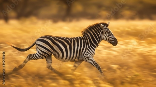  Beautiful Zebra Grazing in Black and White Stripes 