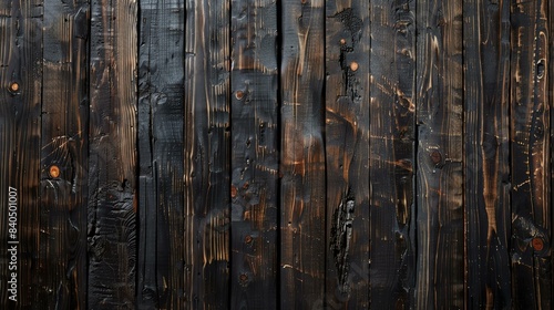 Dark wood texture background. Old wooden fence. Weathered wooden planks. photo