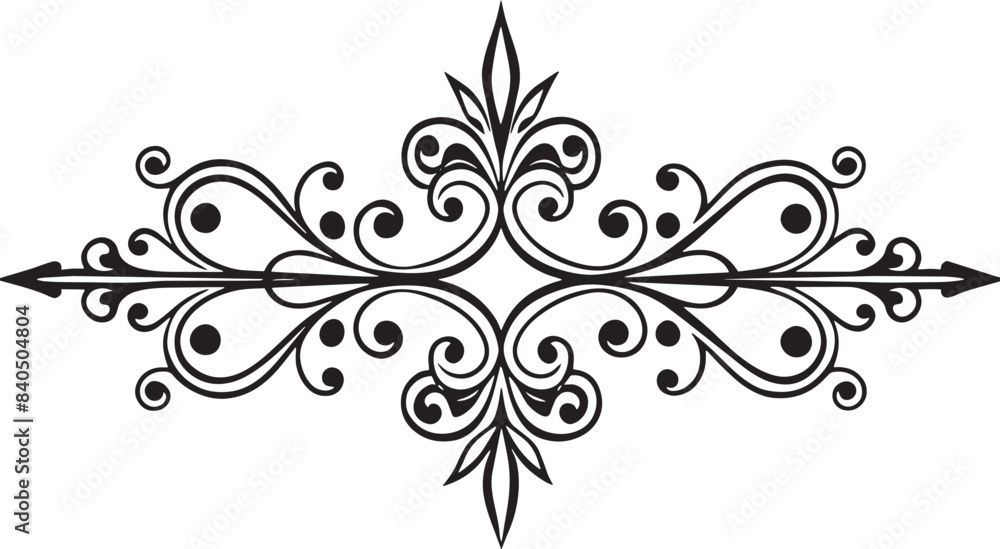 decorative abstract floral corner and divider design illustration decorative abstract floral corner and divider design illustration
