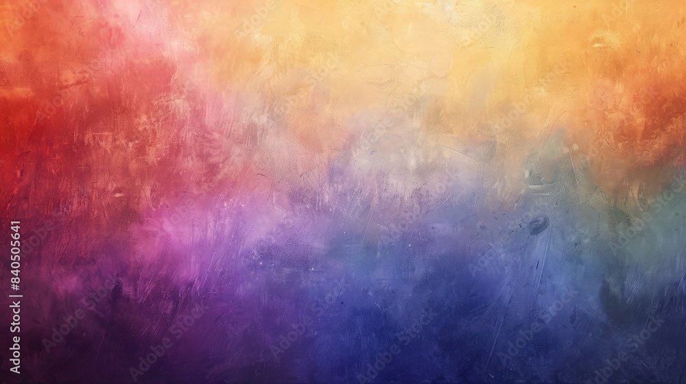 Fototapeta premium Abstract painting with a gradient of colors blending seamlessly into each other, creating a soft and harmonious background