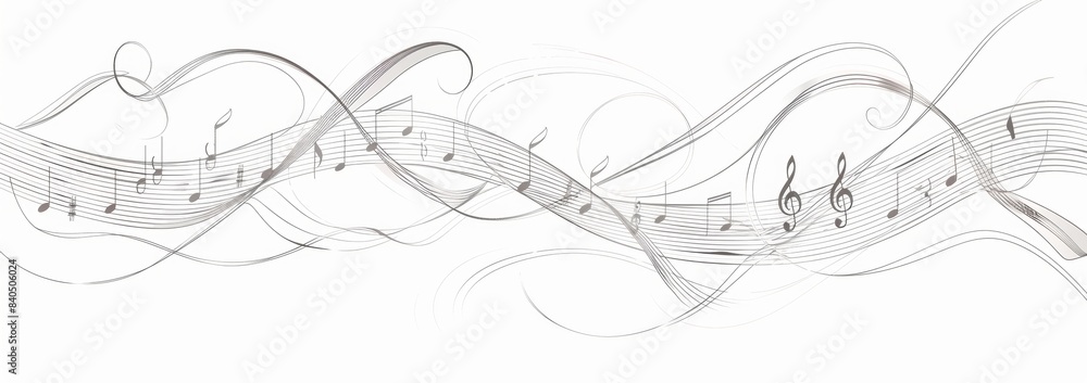 music notes, simple design, white background, vector illustration music notes, simple design, white background, vector illustration