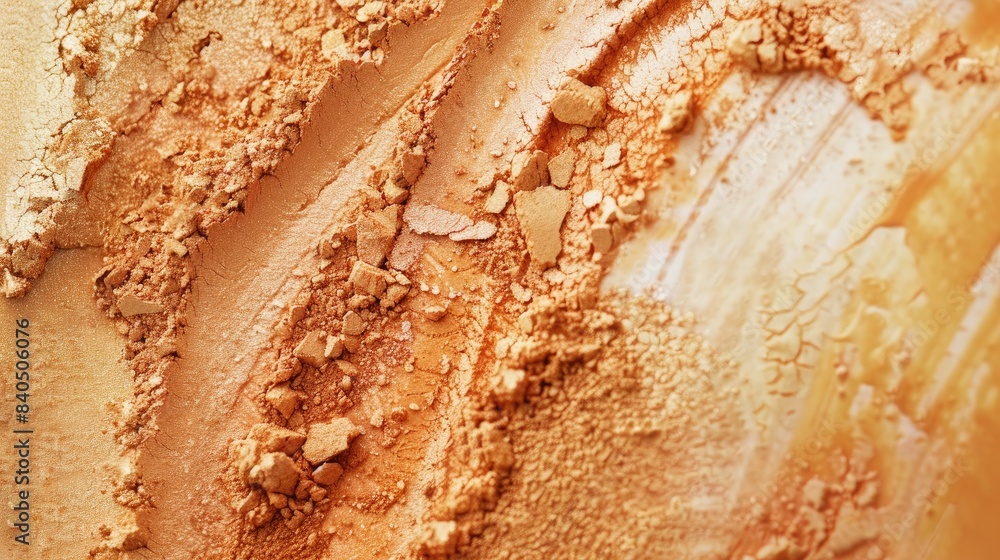 Obraz premium Close up of face powder foundation texture. Cosmetic background. Beauty banner