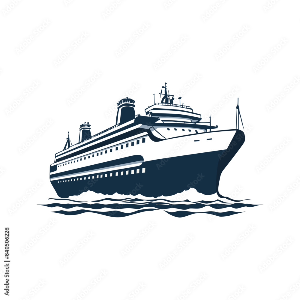 Ship vector illustration isolated on white background. ship silhouette vector illustration. Highly Detailed Ships and Boats Ship vector illustration isolated on white background. ship silhouette vector illustration. Highly Detailed Ships and Boats