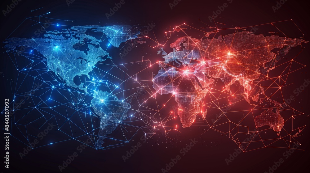Worldwide Connectivity Digital Map Worldwide Connectivity Digital Map