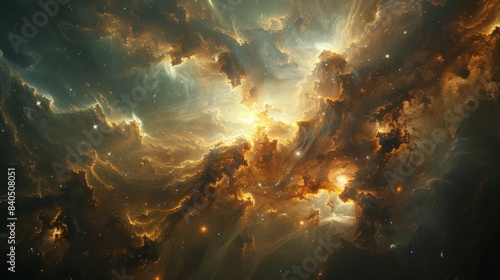 Space Nebula: Vivid Cosmic Scenery, Deep Sky Photography, Astronomy and Astrophysics © Riya