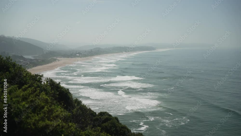 View of Indian Ocean and dramatic coastline at Wilderness from Dolphin Point, Wilderness, Western Cape Province, South Africa, Africa View of Indian Ocean and dramatic coastline at Wilderness from Dolphin Point, Wilderness, Western Cape Province, South Africa, Africa