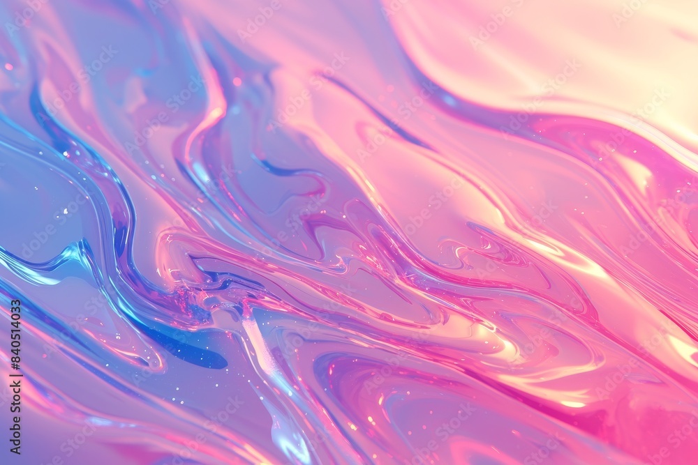 Fototapeta premium Colorful abstract painting of water droplets in style