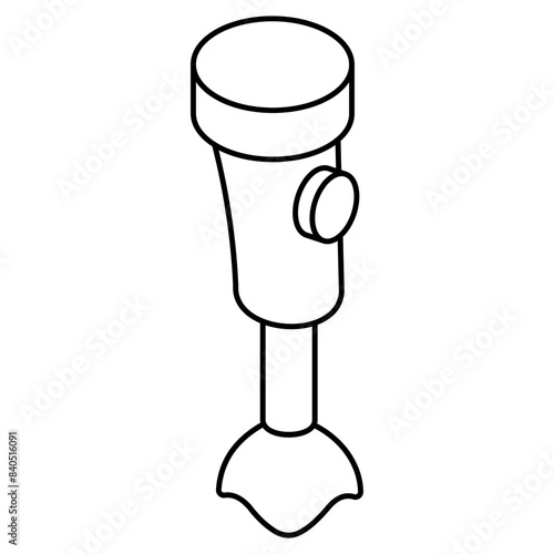 An icon design of hand blender 