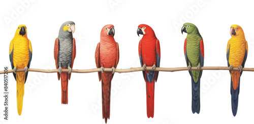 PNG Exotic parrots in tropical animal bird beak. photo