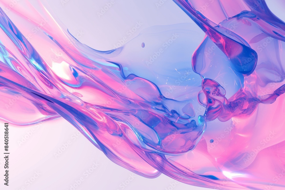 Fototapeta premium Colorful abstract water droplets in vibrant artwork