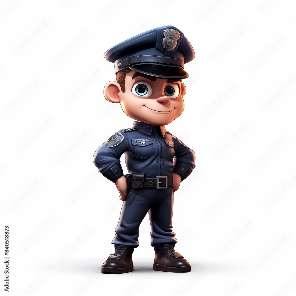 3D cartoon game all character concept isolated on white 3D cartoon game all character concept isolated on white