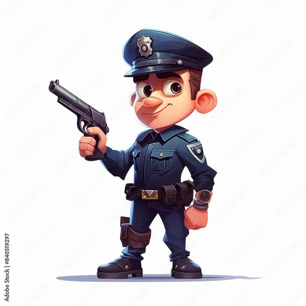 3D cartoon game all character concept isolated on white 3D cartoon game all character concept isolated on white