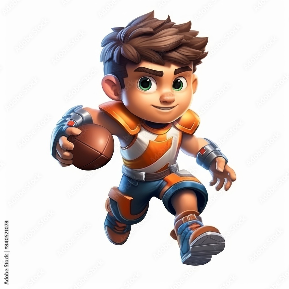 3D cartoon game all character concept isolated on white 3D cartoon game all character concept isolated on white