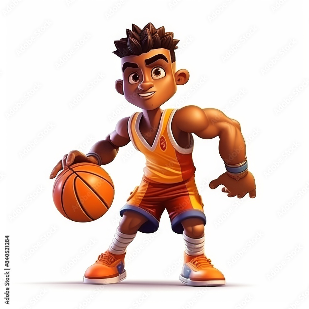3D cartoon game all character concept isolated on white 3D cartoon game all character concept isolated on white